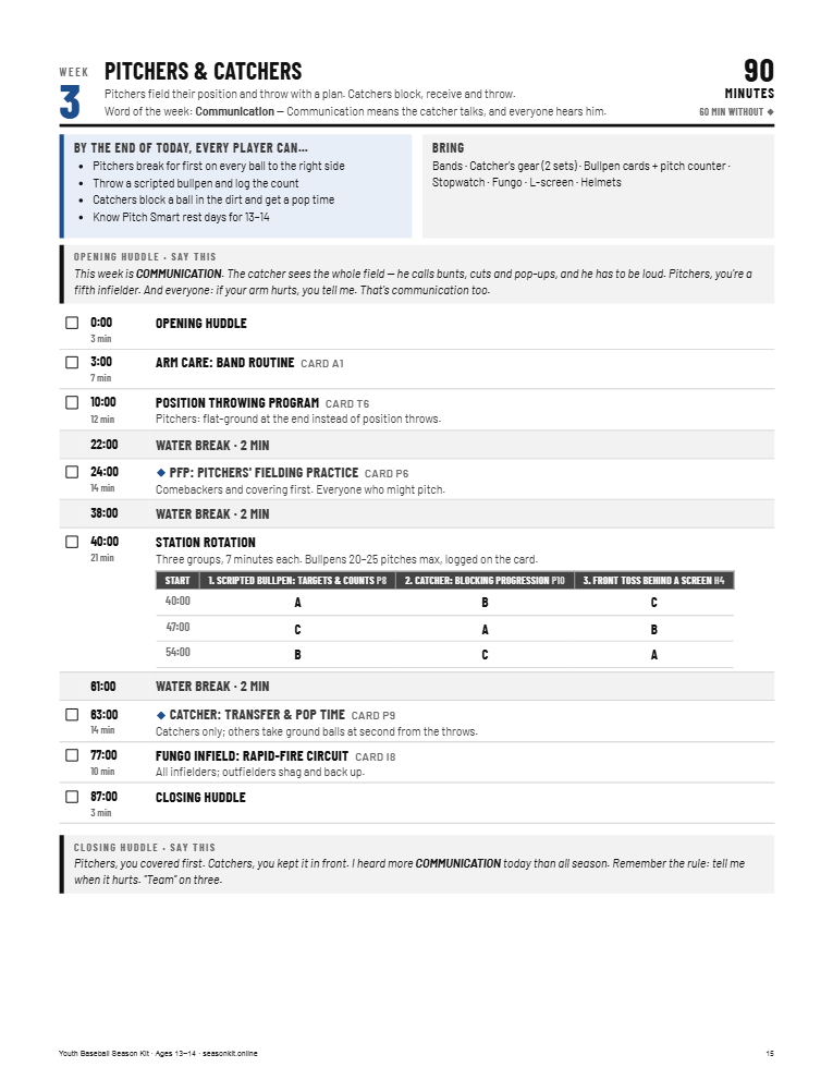 Clipboard practice plan